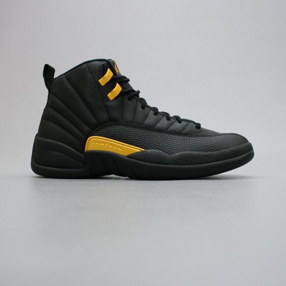 Nike Men\'s 8.5 Air Jordan 12 Retro Mid Black Taxi Gold Shoes Sneakers CT8014-071 main image 2